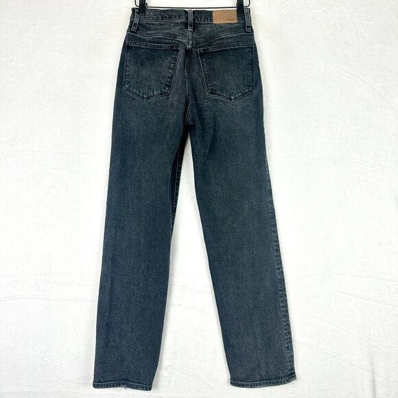 Madewell The Perfect Vintage Straight Jean Size 23 Black Crossover Edition - Picture 3 of 7